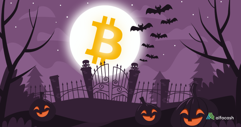 Призрачный-криптовалютный-эффект Хэллоуина
